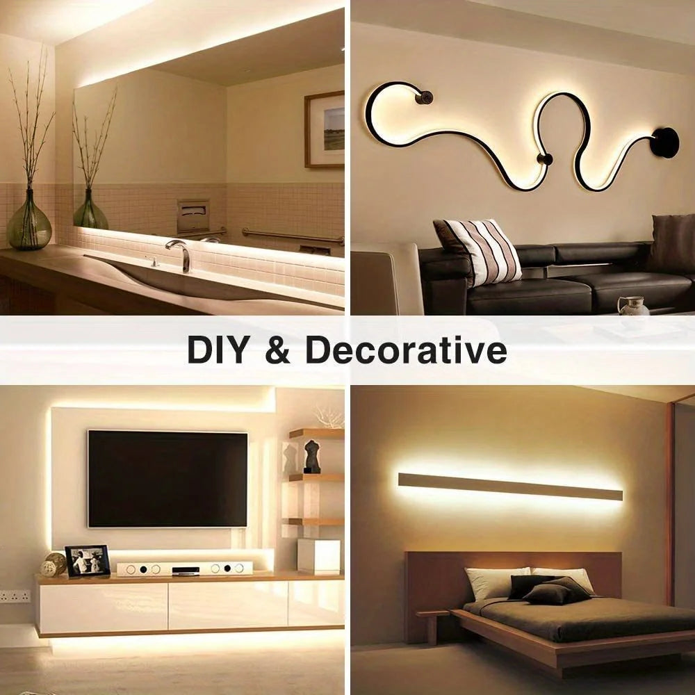 USB 5V Neon LED Strip Light Waterproof Flexible Tape with Hand Sweep Sensor Dimmer Switch for Home Room Decoration Lighting